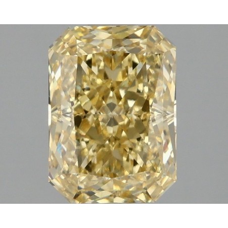 Diament laboratoryjny o barwie fantazyjnej radiant, 2.1ct, VVS2, Fancy Intense Yellow, IGI LG663405884