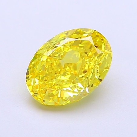 Diament laboratoryjny o barwie fantazyjnej szlif owalny, 1.36ct, VVS1, Fancy Intense Yellow, IGI LG704590317
