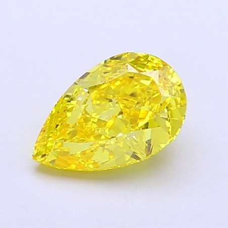 Diament laboratoryjny o barwie fantazyjnej szlif gruszkowy, 1.25ct, VVS2, Fancy Vivid Yellow, IGI LG704590313