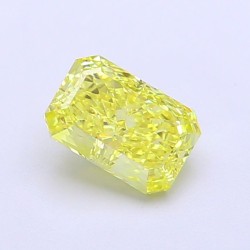 Diament laboratoryjny o barwie fantazyjnej radiant, 1.01ct, IF, Fancy Yellow, IGI LG704590314