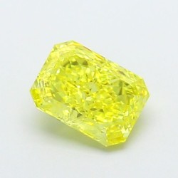 Diament laboratoryjny o barwie fantazyjnej radiant, 1.59ct, VVS2, Fancy Vivid Yellow, IGI LG700518160