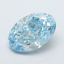 Diament laboratoryjny o barwie fantazyjnej szlif owalny, 1.71ct, VVS2, Fancy Vivid Blue, IGI LG700518156