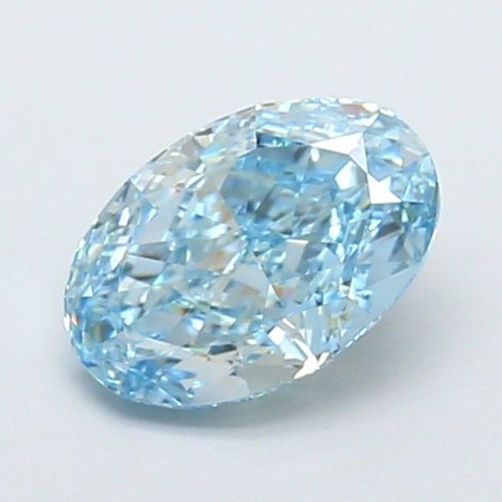 Diament laboratoryjny o barwie fantazyjnej szlif owalny, 1.71ct, VVS2, Fancy Vivid Blue, IGI LG700518156