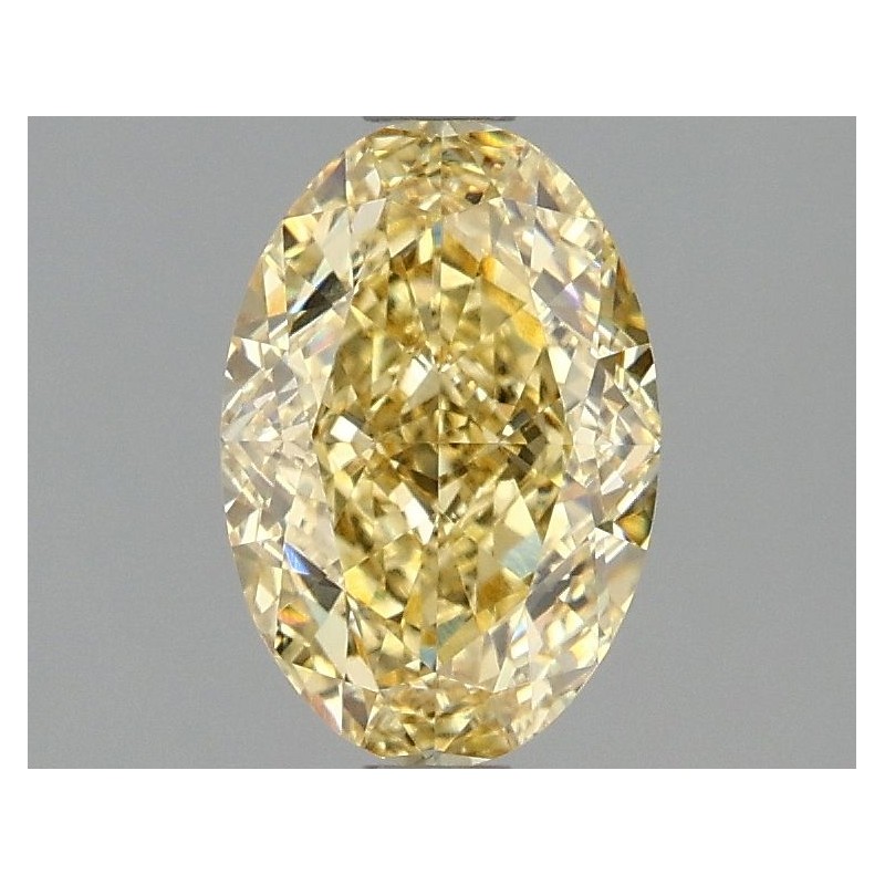Diament laboratoryjny o barwie fantazyjnej szlif owalny, 1.59ct, VVS2, Fancy Intense Yellow, IGI LG665459551