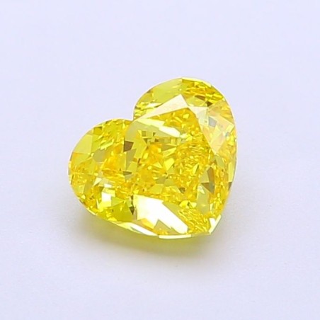 Diament laboratoryjny o barwie fantazyjnej serce, 1.02ct, VVS2, Fancy Vivid Yellow, IGI LG704590319