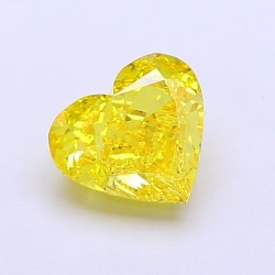 Diament laboratoryjny o barwie fantazyjnej serce, 1.27ct, VVS2, Fancy Vivid Yellow, IGI LG704590316