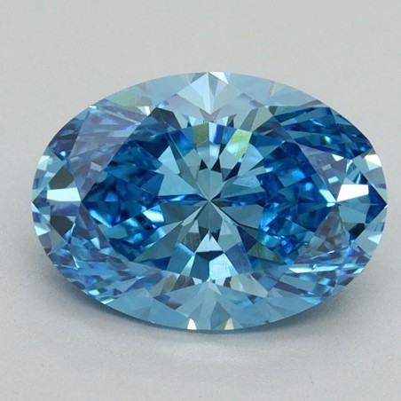Diament laboratoryjny o barwie fantazyjnej szlif owalny, 2.18ct, VVS2, Fancy Vivid Blue, IGI LG644438619