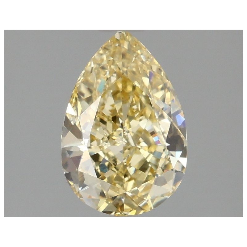 Diament laboratoryjny o barwie fantazyjnej szlif gruszkowy, 1.58ct, VVS2, Fancy Intense Yellow, IGI LG665424417