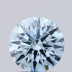 Diament laboratoryjny o barwie fantazyjnej szlif okrągły, 1.53ct, VVS1, Fancy Vivid Blue, IGI LG685530700