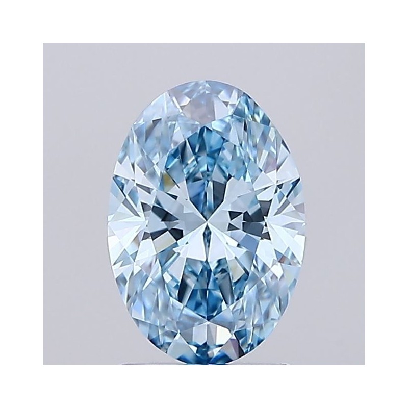 Diament laboratoryjny o barwie fantazyjnej szlif owalny, 1.5ct, VVS2, Fancy Vivid Blue, IGI LG685530702