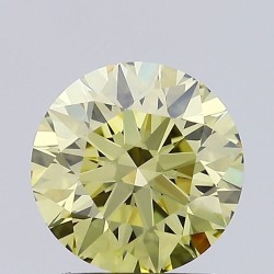 Diament laboratoryjny o barwie fantazyjnej szlif okrągły, 2.05ct, IF, Fancy Intense Yellow, IGI LG685530719