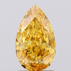 Diament laboratoryjny o barwie fantazyjnej szlif gruszkowy, 1.48ct, VVS2, Fancy Vivid Yellow, IGI LG671416208