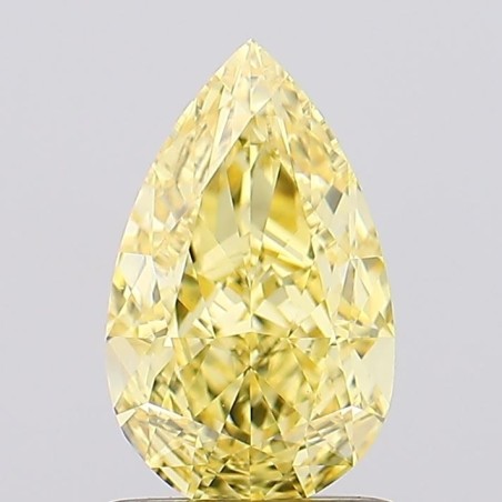 Diament laboratoryjny o barwie fantazyjnej szlif gruszkowy, 1.32ct, VVS2, Fancy Vivid Yellow, IGI LG683521733
