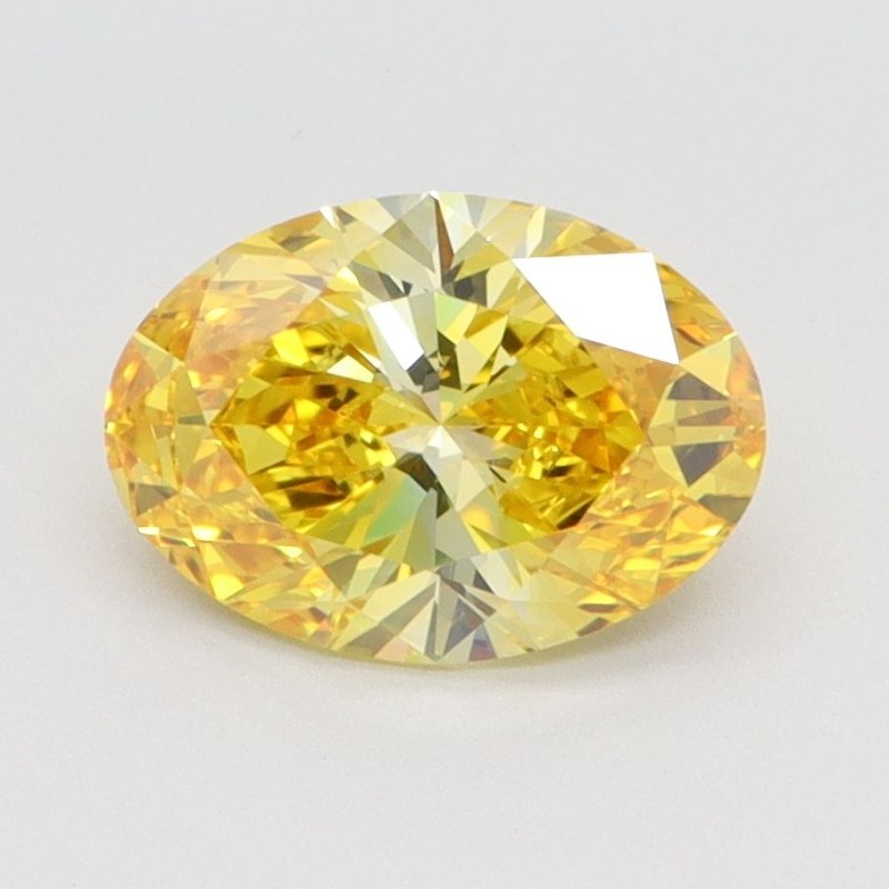 Diament laboratoryjny o barwie fantazyjnej szlif owalny, 1.56ct, VVS1, Fancy Vivid Yellow, IGI LG616491079