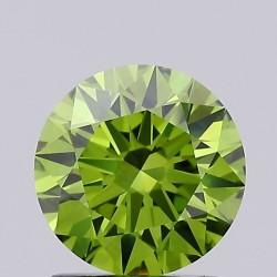 Diament laboratoryjny o barwie fantazyjnej szlif okrągły, 1.52ct, IF, Fancy Vivid Green, IGI LG683504613