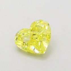 Diament laboratoryjny o barwie fantazyjnej serce, 1.11ct, VVS2, Fancy Vivid Yellow, IGI LG722566690