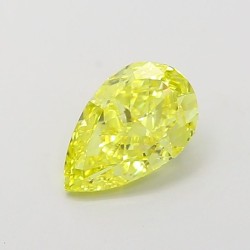 Diament laboratoryjny o barwie fantazyjnej szlif gruszkowy, 1.09ct, VVS1, Fancy Vivid Yellow, IGI LG722566696