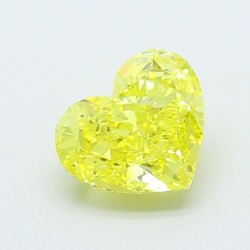 Diament laboratoryjny o barwie fantazyjnej serce, 1.35ct, VVS2, Fancy Vivid Yellow, IGI LG722566683