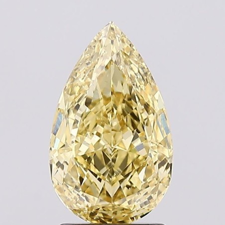 Diament laboratoryjny o barwie fantazyjnej szlif gruszkowy, 1.87ct, VVS2, Fancy Intense Yellow, IGI LG669470705