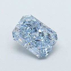 Diament laboratoryjny o barwie fantazyjnej radiant, 1.16ct, VVS2, Fancy Vivid Blue, IGI LG729574586