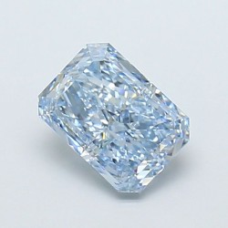 Diament laboratoryjny o barwie fantazyjnej radiant, 1.33ct, VVS1, Fancy Vivid Blue, IGI LG729574594
