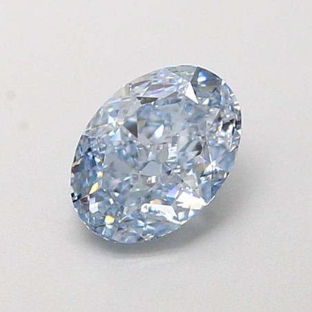 Diament laboratoryjny o barwie fantazyjnej szlif owalny, 1.02ct, VVS1, Fancy Intense Blue, IGI LG729574591