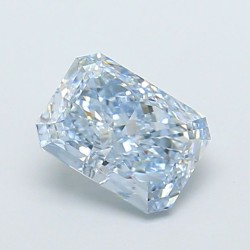 Diament laboratoryjny o barwie fantazyjnej radiant, 1.42ct, VVS1, Fancy Intense Blue, IGI LG729574587