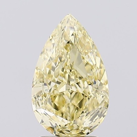 Diament laboratoryjny o barwie fantazyjnej szlif gruszkowy, 1.61ct, VVS2, Fancy Intense Yellow, IGI LG660491276