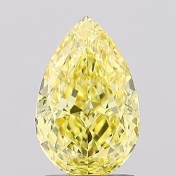 Diament laboratoryjny o barwie fantazyjnej szlif gruszkowy, 1.6ct, VVS2, Fancy Vivid Yellow, IGI LG697518643