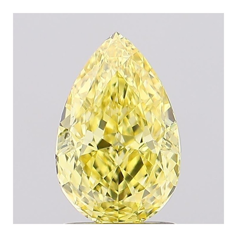 Diament laboratoryjny o barwie fantazyjnej szlif gruszkowy, 1.6ct, VVS2, Fancy Vivid Yellow, IGI LG697518643 Diament laboratoryjny o barwie fantazyjnej szlif gruszkowy, 1.6ct, VVS2, Fancy Vivid Yellow, IGI LG697518643