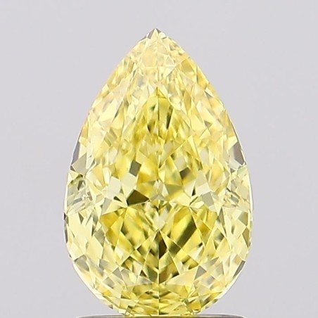 Diament laboratoryjny o barwie fantazyjnej szlif gruszkowy, 1.6ct, VVS2, Fancy Vivid Yellow, IGI LG697518643