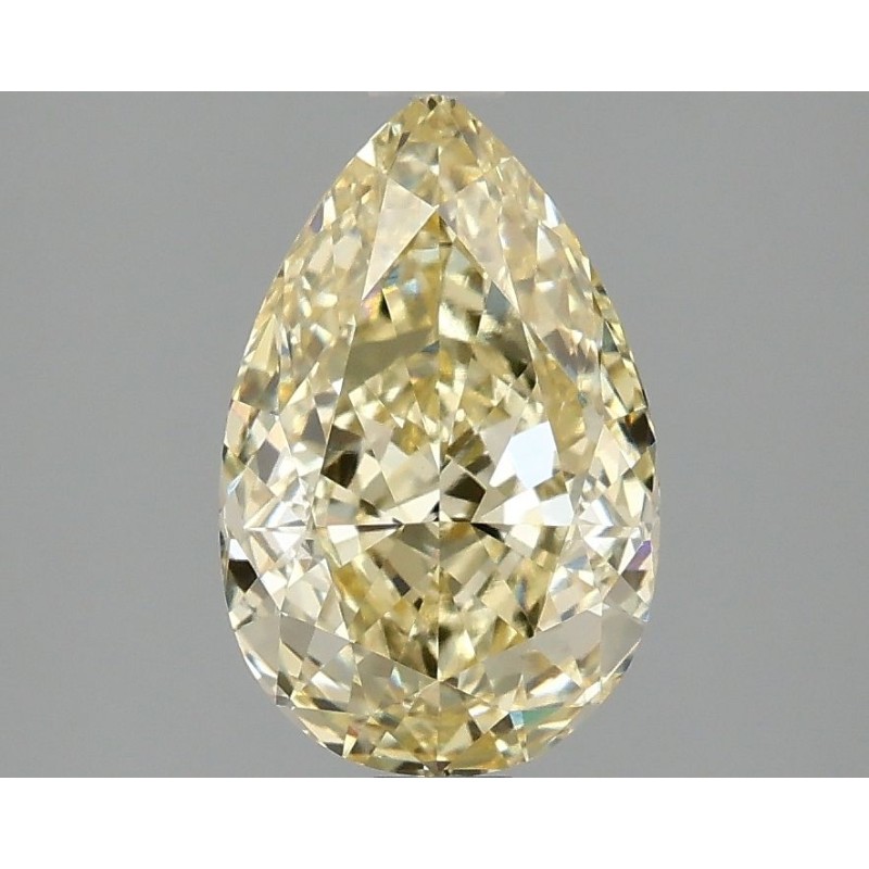 Diament laboratoryjny o barwie fantazyjnej szlif gruszkowy, 2.1ct, VVS2, Fancy Intense Yellow, IGI LG665459531