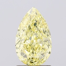 Diament laboratoryjny o barwie fantazyjnej szlif gruszkowy, 1.53ct, VVS2, Fancy Intense Yellow, IGI LG702537870