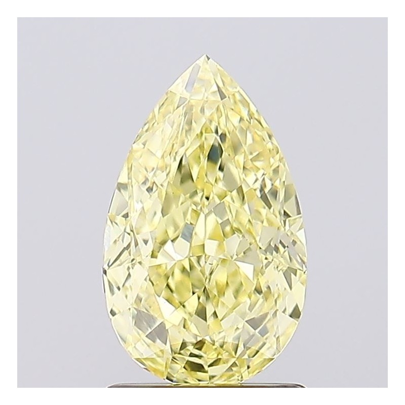 Diament laboratoryjny o barwie fantazyjnej szlif gruszkowy, 1.53ct, VVS2, Fancy Intense Yellow, IGI LG702537870