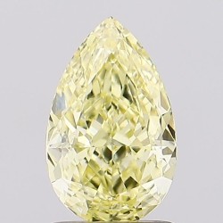 Diament laboratoryjny o barwie fantazyjnej szlif gruszkowy, 1.54ct, VVS2, Fancy Intense Yellow, IGI LG696593820