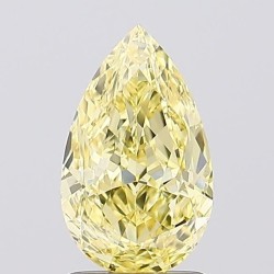 Diament laboratoryjny o barwie fantazyjnej szlif gruszkowy, 1.66ct, VVS2, Fancy Vivid Yellow, IGI LG677511476