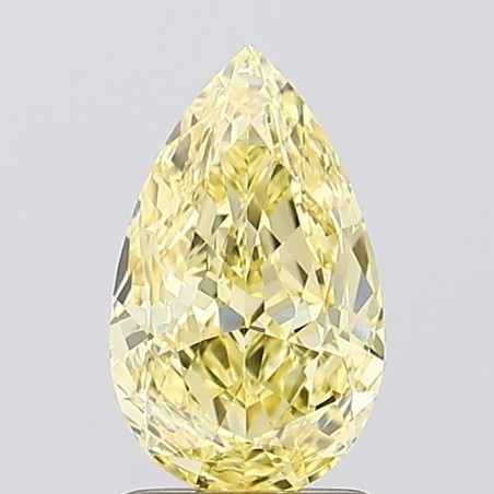 Diament laboratoryjny o barwie fantazyjnej szlif gruszkowy, 1.66ct, VVS2, Fancy Vivid Yellow, IGI LG677511476