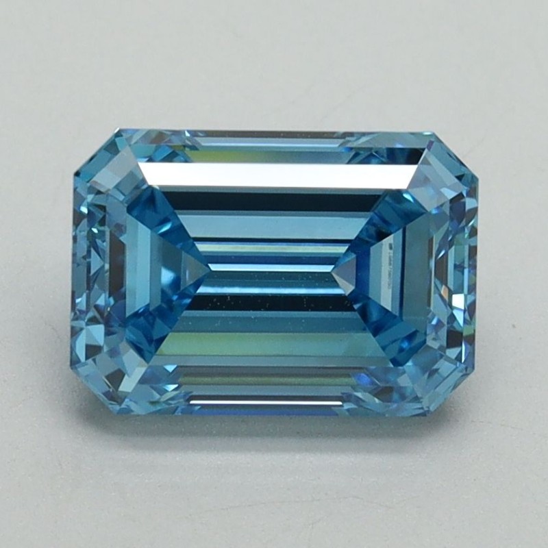 Diament laboratoryjny o barwie fantazyjnej szlif szmaragdowy, 2.06ct, VVS2, Fancy Vivid Blue, IGI LG687560150 Diament laboratoryjny o barwie fantazyjnej szlif szmaragdowy, 2.06ct, VVS2, Fancy Vivid Blue, IGI LG687560150