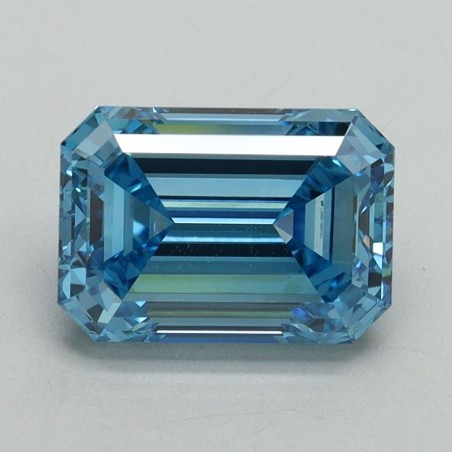 Diament laboratoryjny o barwie fantazyjnej szlif szmaragdowy, 2.06ct, VVS2, Fancy Vivid Blue, IGI LG687560150