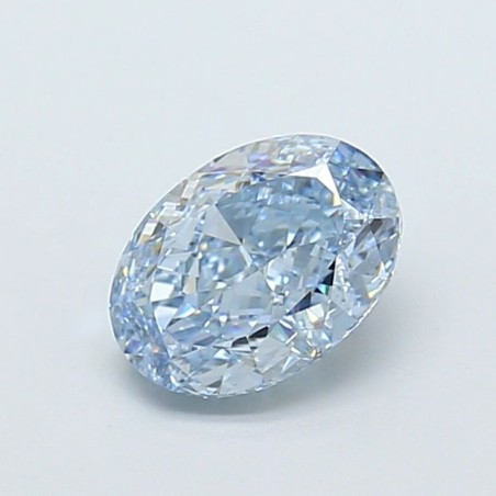 Diament laboratoryjny o barwie fantazyjnej szlif owalny, 1.1ct, VVS2, Fancy Intense Blue, IGI LG729574599