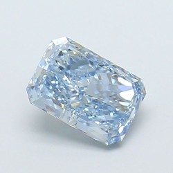 Diament laboratoryjny o barwie fantazyjnej radiant, 1.38ct, VVS1, Fancy Vivid Blue, IGI LG729574589