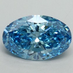 Diament laboratoryjny o barwie fantazyjnej szlif owalny, 2.04ct, VVS2, Fancy Vivid Blue, IGI LG644418254