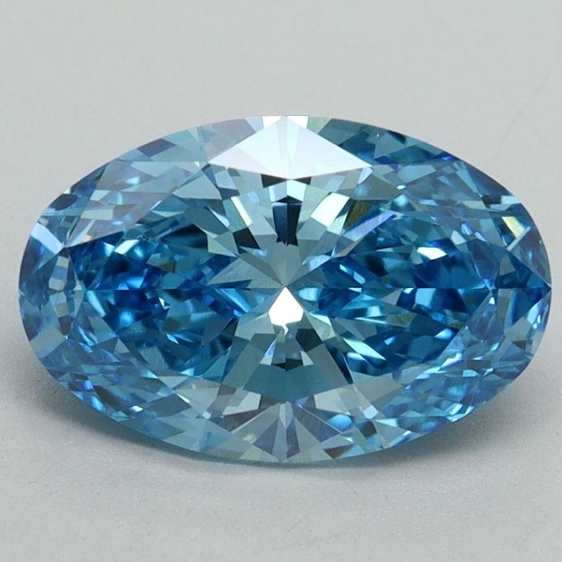 Diament laboratoryjny o barwie fantazyjnej szlif owalny, 2.04ct, VVS2, Fancy Vivid Blue, IGI LG644418254