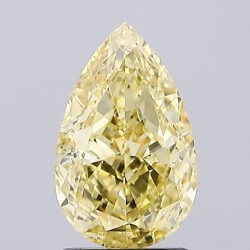 Diament laboratoryjny o barwie fantazyjnej szlif gruszkowy, 2.14ct, VVS2, Fancy Vivid Yellow, IGI LG685573928