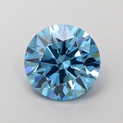Diament laboratoryjny o barwie fantazyjnej szlif okrągły, 1.37ct, VVS2, Fancy Vivid Blue, IGI LG700518390