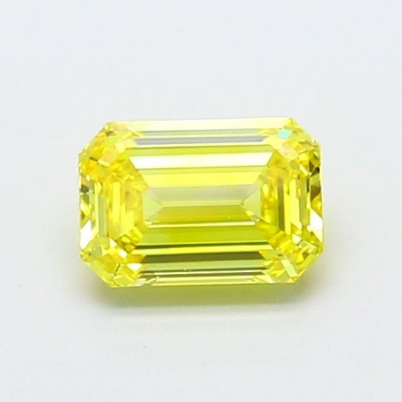 Diament laboratoryjny o barwie fantazyjnej szlif szmaragdowy, 1.03ct, VVS1, Fancy Vivid Yellow, IGI LG700518406