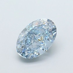 Diament laboratoryjny o barwie fantazyjnej szlif owalny, 1.18ct, VVS1, Fancy Vivid Blue, IGI LG729574672