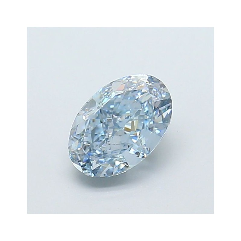 Diament laboratoryjny o barwie fantazyjnej szlif owalny, 1.18ct, VVS1, Fancy Vivid Blue, IGI LG729574672