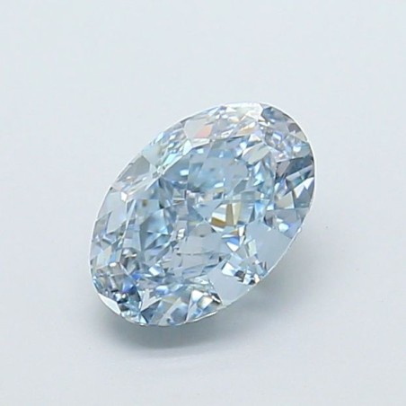 Diament laboratoryjny o barwie fantazyjnej szlif owalny, 1.18ct, VVS1, Fancy Vivid Blue, IGI LG729574672