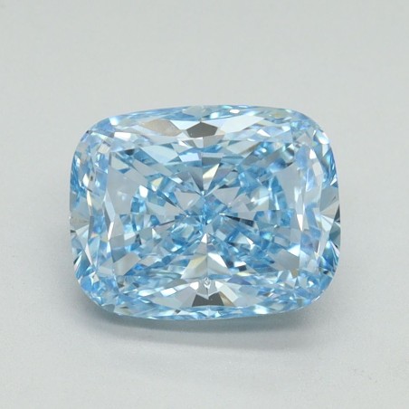 Diament laboratoryjny o barwie fantazyjnej szlif poduszkowy brylantowy, 2.04ct, VVS2, Fancy Vivid Blue, IGI LG650407806